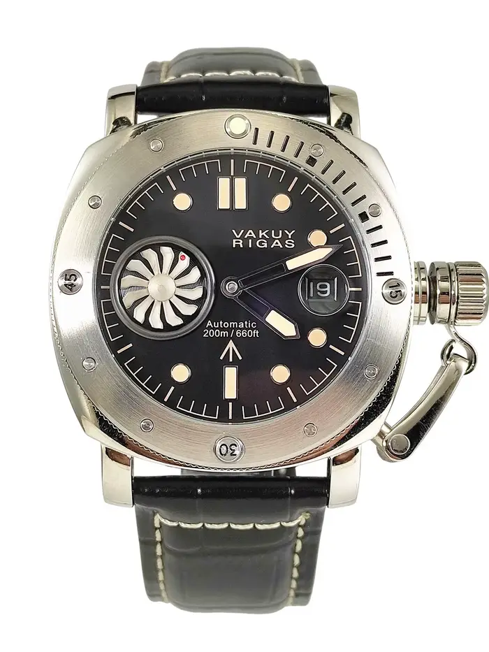 Montre militaire Vakuy automatique pour hommes, 44mm, Nautical Long March Commemorative, résistante à l'eau, avec mouvement Sea-Gull ST25, calendrier complet, super lumineuse