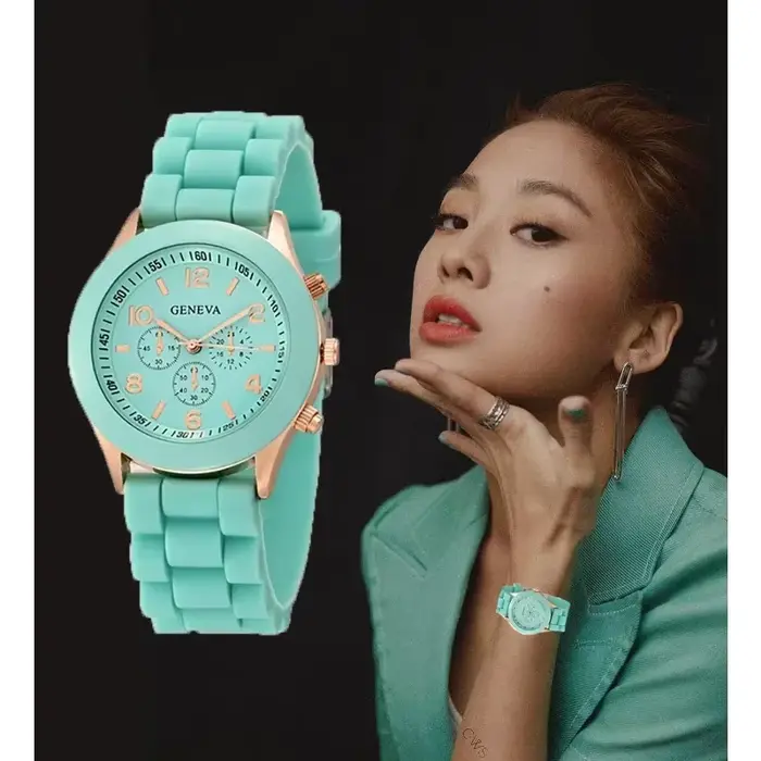 Montres pour femmes, nouvelle mode, marque de luxe, bracelet en Silicone, montre-bracelet à Quartz pour femmes, Relogio Feminino Zegarki