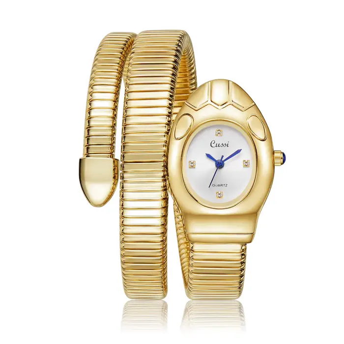 Montre de luxe en acier inoxydable pour femme