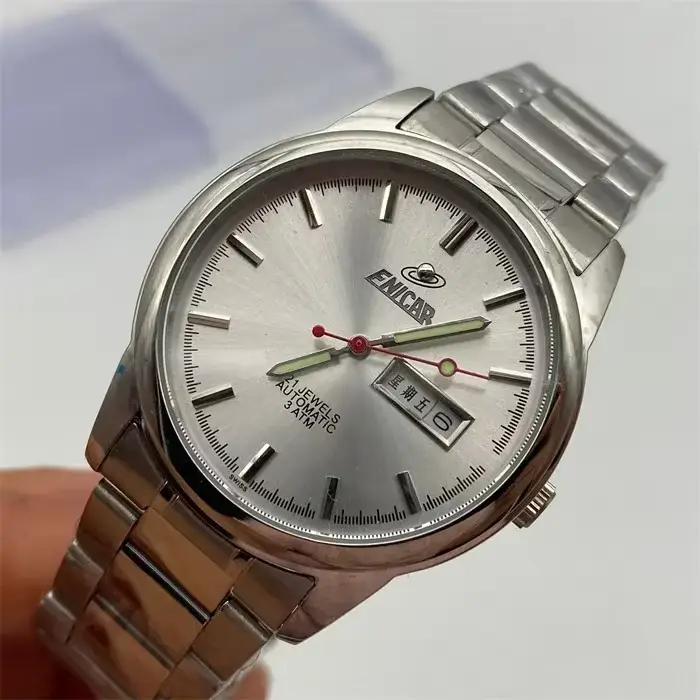 Montre à quartz étanche en acier inoxydable pour homme