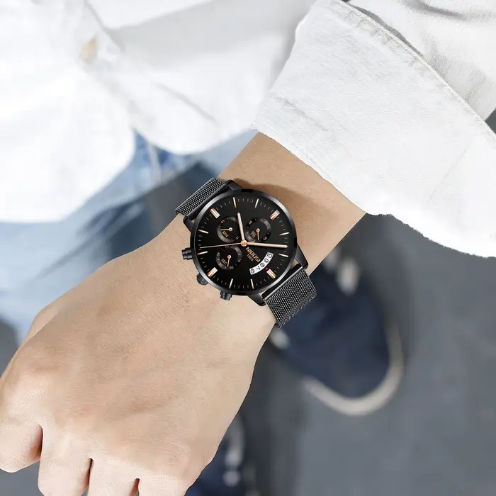 Montre de luxe à quartz pour homme