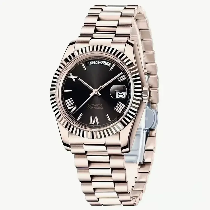 Montres mécaniques automatiques de luxe unisexes 36 mm 40 mm avec fonction jour et date