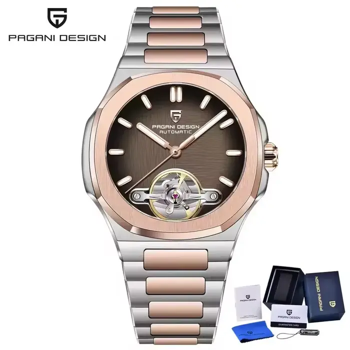 PAGANI DESIGN nouvelle montre mécanique à Tourbillon creux pour hommes Sport élégant saphir