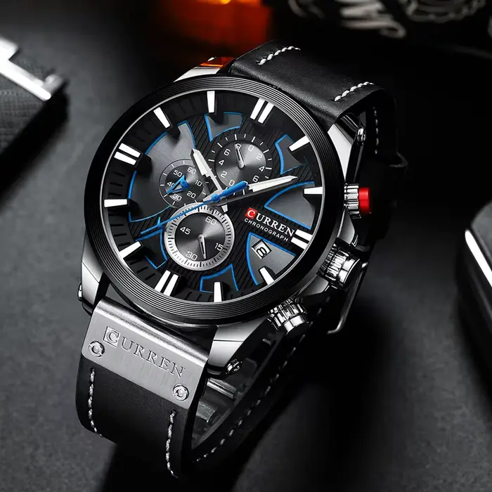 Nouveau CURREN hommes montres mode Quartz