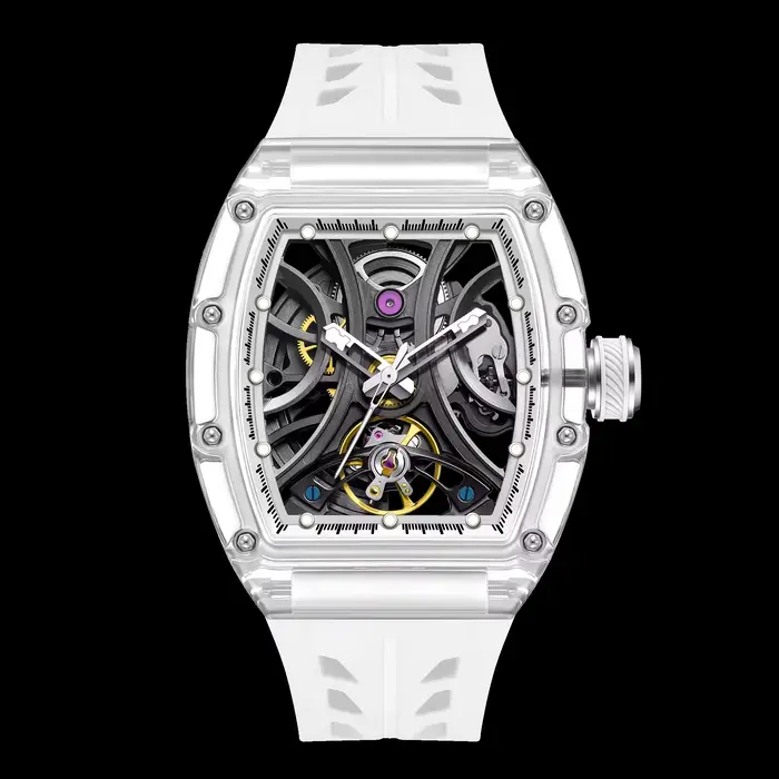 Nouvelle Montre Automatique Tourbillon 2026 - Montre Mécanique de Luxe pour Homme avec Cadran Creux 