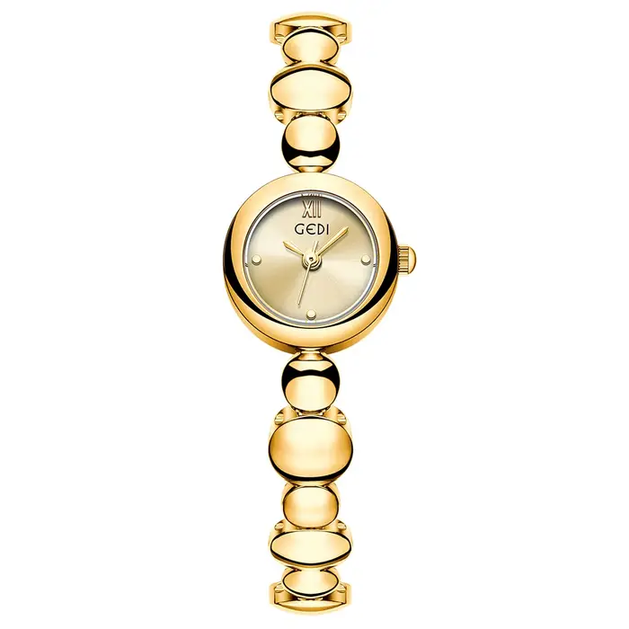Montre GEDI en or pour femme, montre à quartz vintage de luxe, élégante, décontractée, étanche, mont