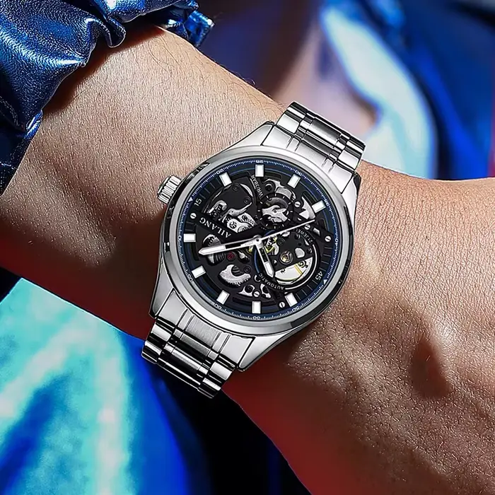 AILANG 8835 Montre automatique entièrement creuse pour homme