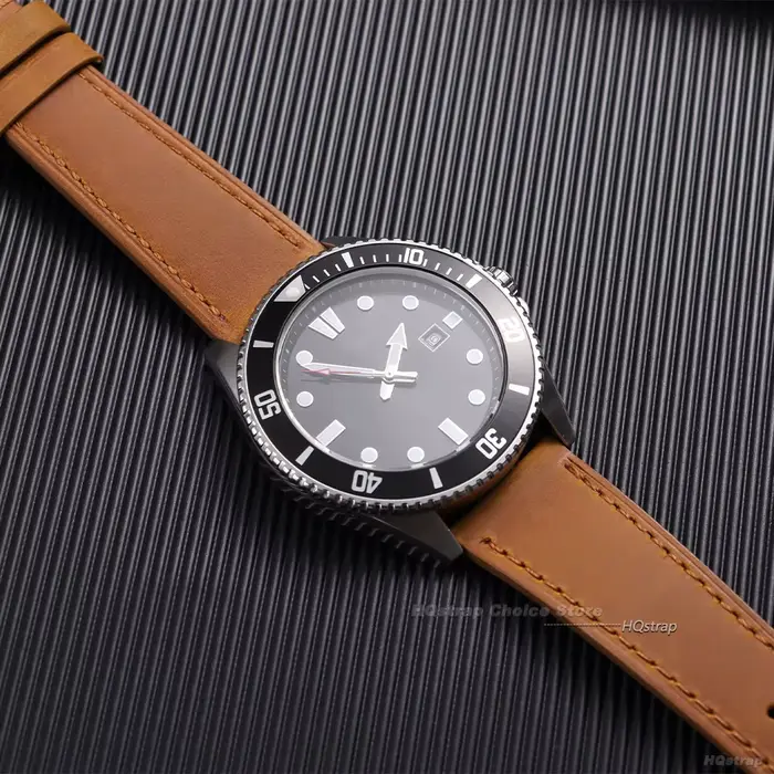 Bracelet de montre en cuir Vintage 18 19 20 21 22mm pour Omega hommes femmes