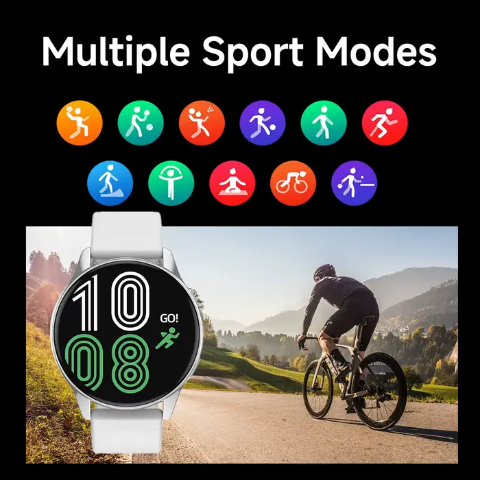 Montre intelligente HD écran tactile fréquence cardiaque sommeil BP surveillance de la santé pour téléphone Android et IOS BT appel Sport Smartwatch pour hommes femmes