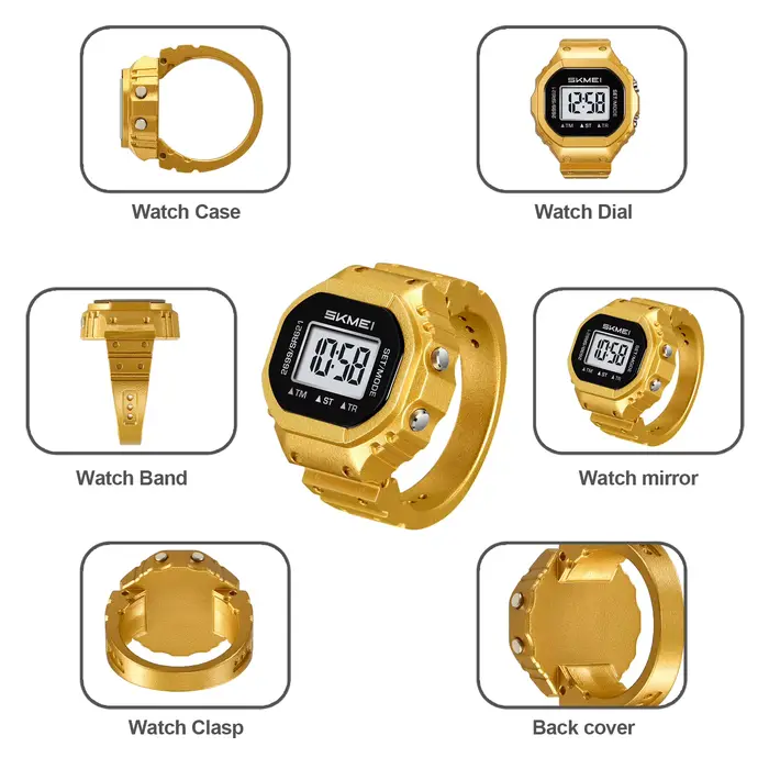 Montres électriques SKMEI 2699 pour hommes et femmes