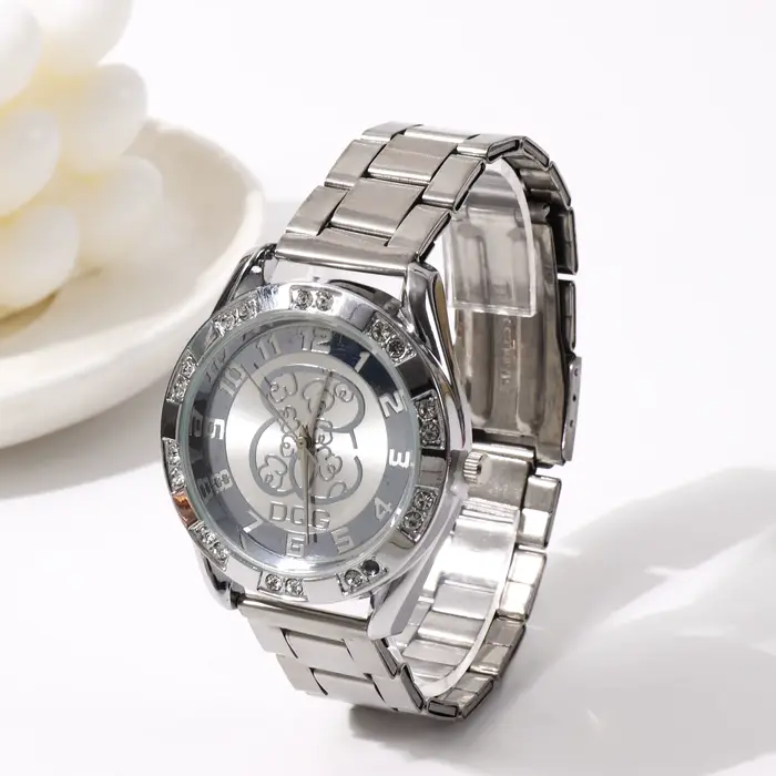 Montres de luxe pour femmes, en acier inoxydable, de haute qualité, à Quartz, robe, horloge ours, 20