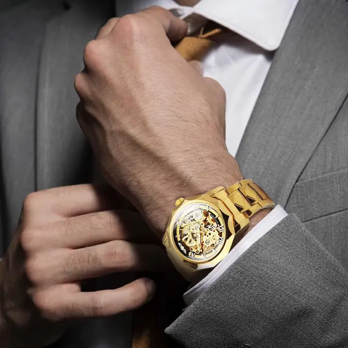 Montre squelette irrégulière WINNER Royal pour homme