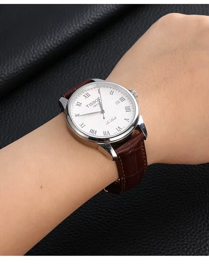 Bracelet de montre en cuir véritable pour Tissot - Convient aux montres pour hommes T41 Le Locle