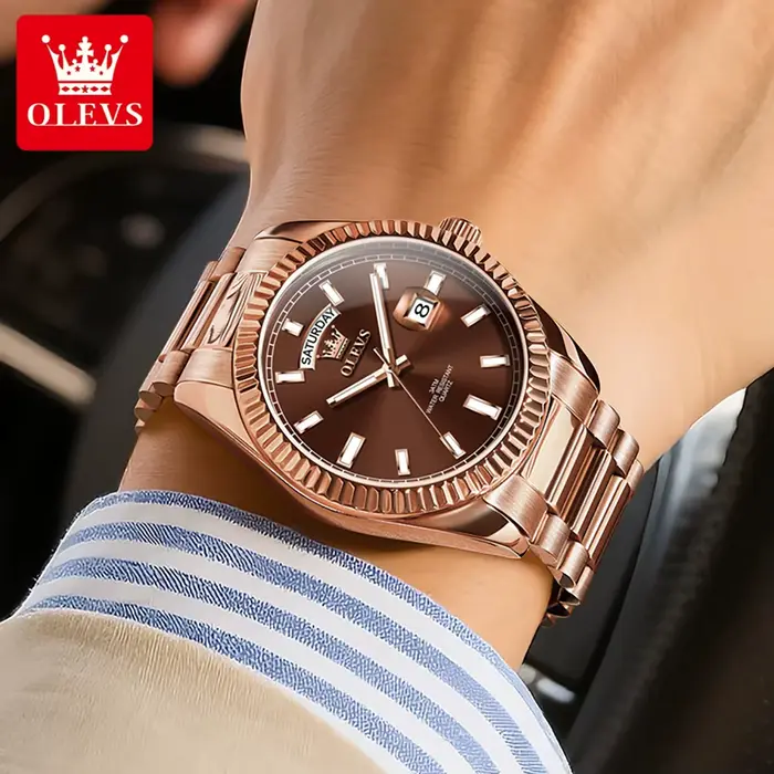 OLEVS montre pour hommes Top marque montre-bracelet de luxe