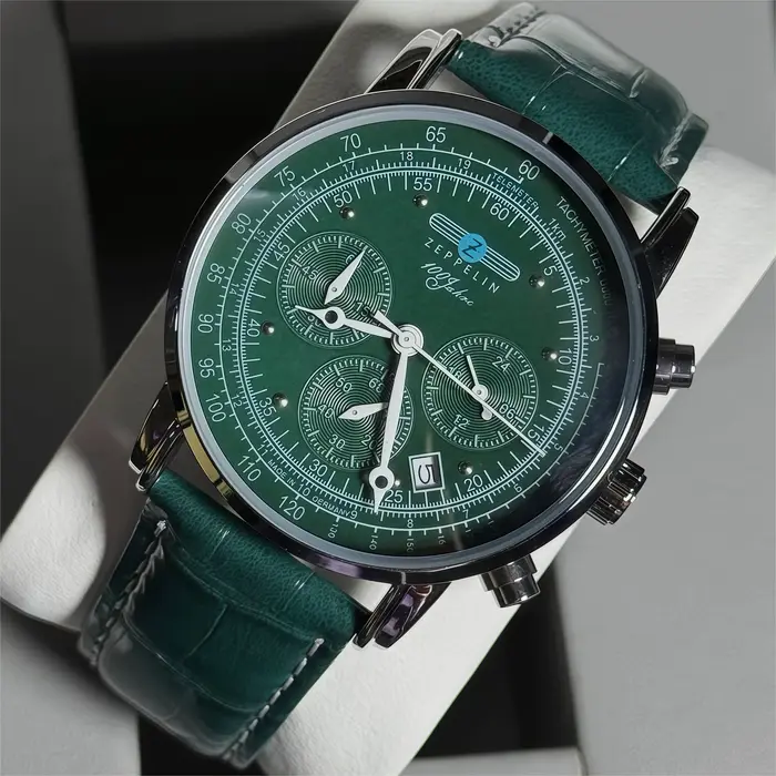 Montre Homme Zeppelin 2026 Nouvelle Collection – Style Rétro, Affaires et Loisirs, Bracelet en Maill