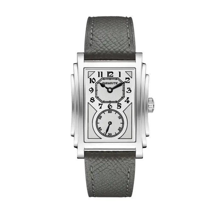 Montre Mécanique Automatique Carrée Rétro FARASUTE Guangzhou pour Homme, en Acier Inoxydable Saphir,