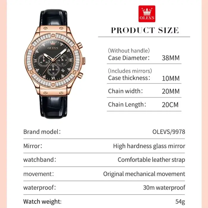 Montre à Quartz Analogique pour Femme