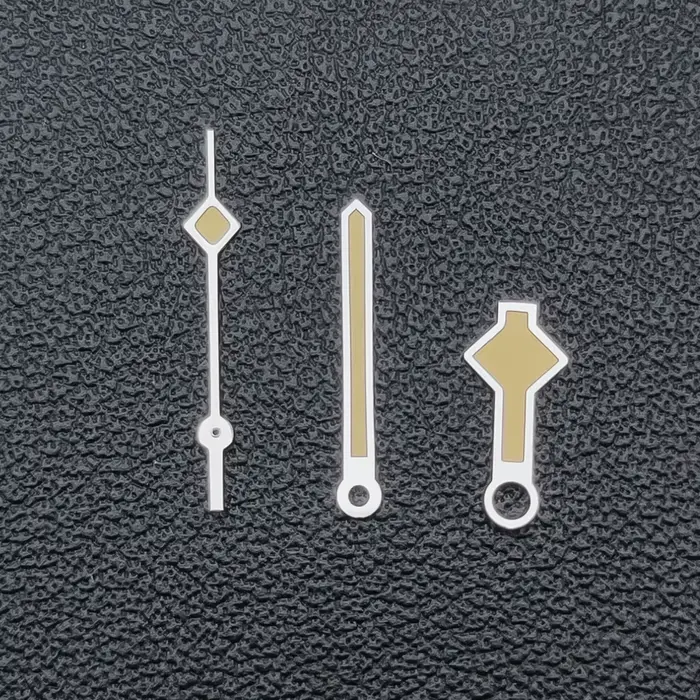 Aiguilles de montre en argent, or, Rose, noir, flocon de neige, lumineuses, adaptées au mouvement NH
