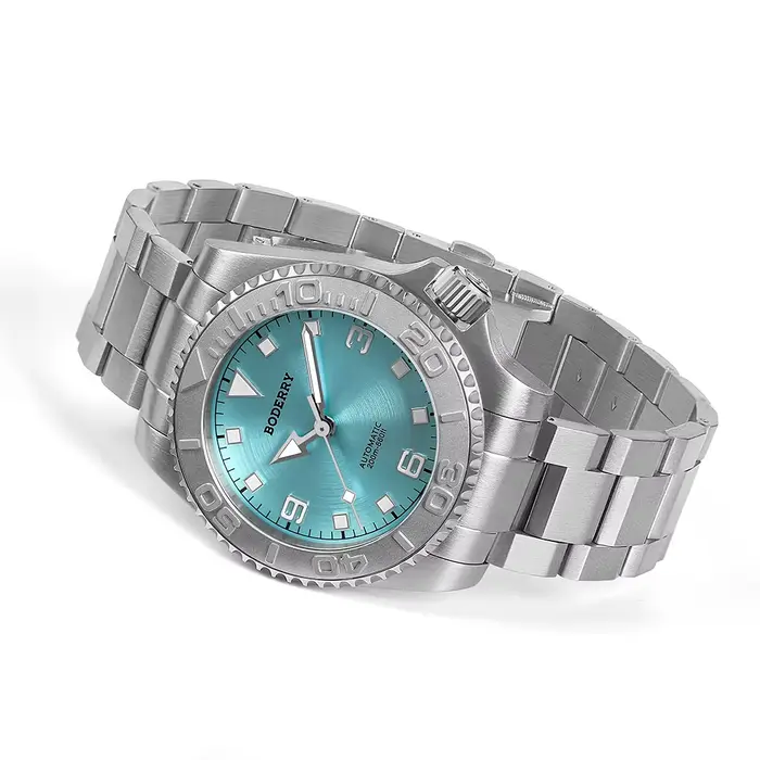 Boderry-Montre-bracelet mécanique automatique en titane pour homme