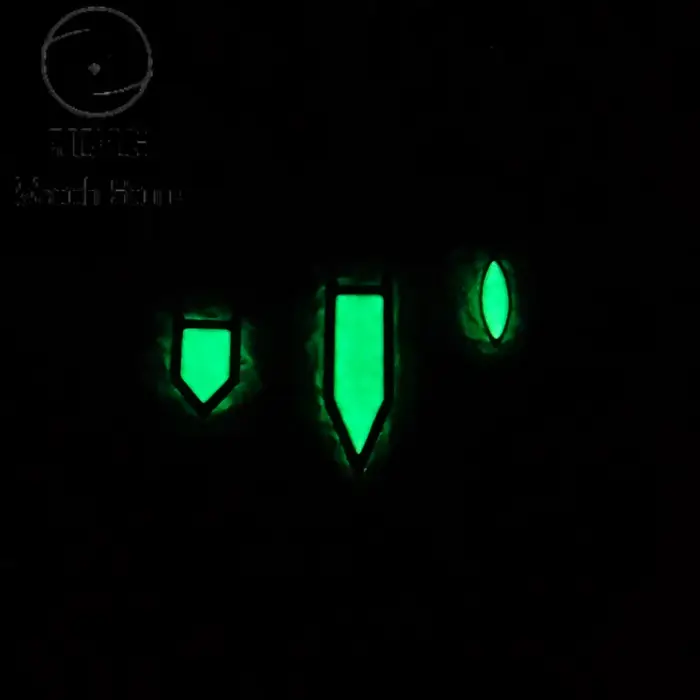 RICHUS ETA6497 argent/noir aiguilles de montre vert lumineux ajustement ETA 6497 6498 ST3600 3620 mouvement