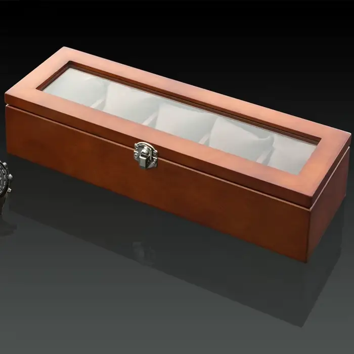 2025 boîte de montre en bois boîtier de rangement