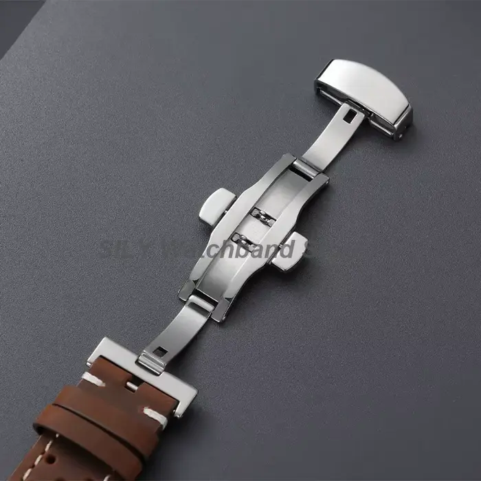 Bracelet de montre en cuir fait main vintage 18/19/20/21/22/24mm à libération rapide