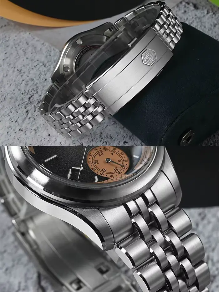 San Martin 39mm mis5 9132 affichage de réserve de marche hommes montre de Sport de luxe automatique mécanique étanche conception originale SN0144
