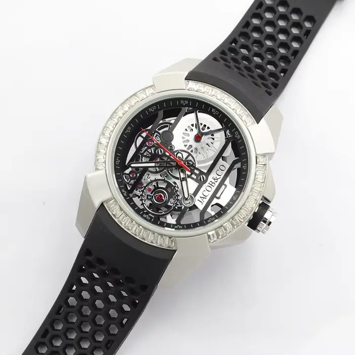 Montres de marque Jacob & Co de qualité supérieure pour hommes avec cadran spécial diamanté, montre 