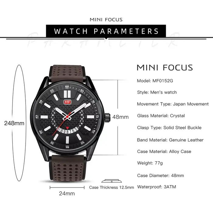 Montre de marque MINI FOCUS pour hommes