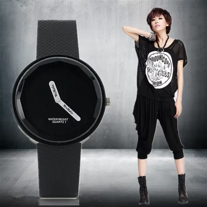 Montre de mode femmes Quartz robe montres élégant bracelet en cuir Pu Montre-bracelet décontractée Femme