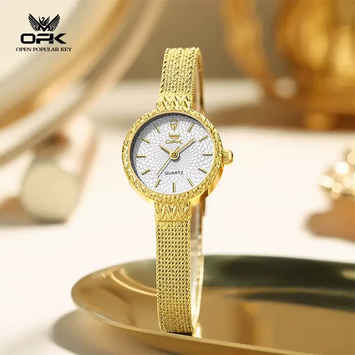 Montre de marque OPK, style japonais luxueux et léger, bracelet fin, montre compacte et simple pour 