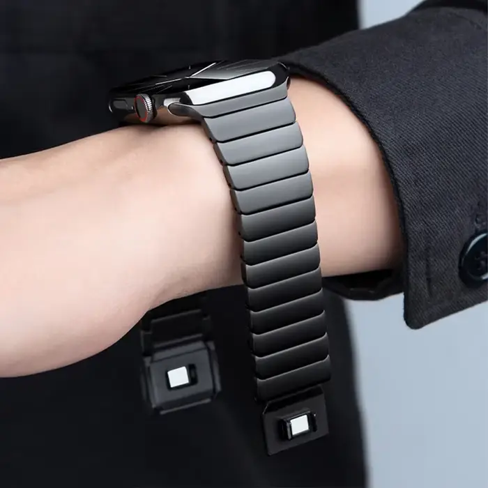 Bracelet à maillons en titane pour Apple Watch Ultra 49mm série 11 10 46mm