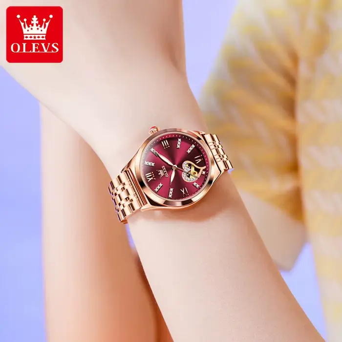OLEVS 6636 femmes montre mode échelle romaine