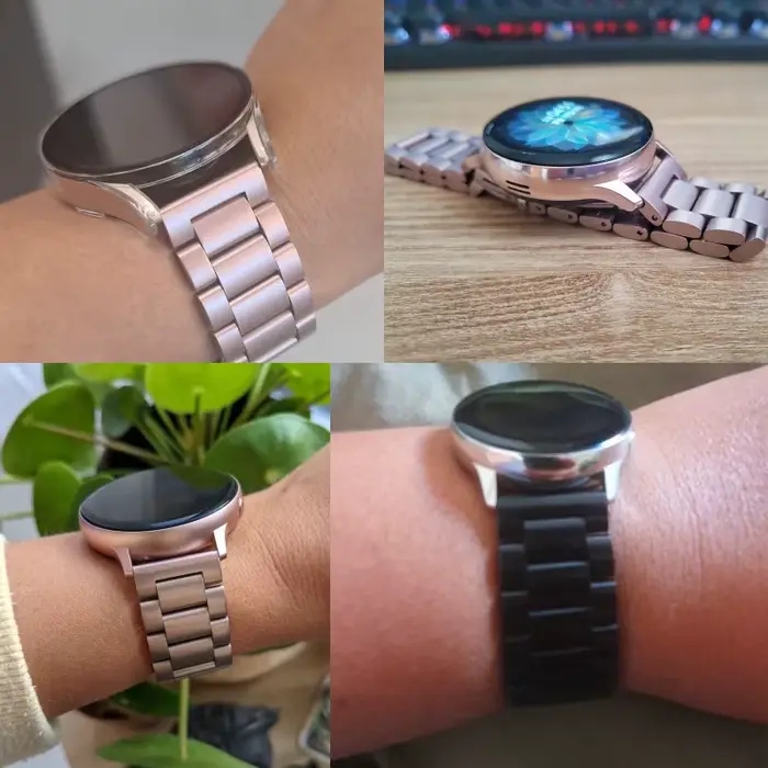 Bracelet de montre en acier inoxydable pour Samsung Galaxy Watch 4/5/6 20mm 22mm élégant et pratique pour homme et femme différentes occasions