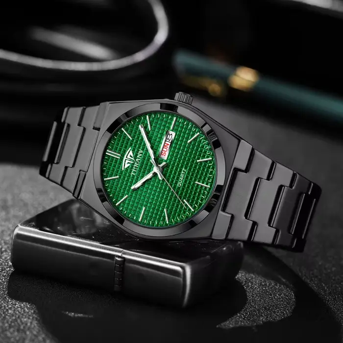 Montre pour homme, montre à quartz entièrement automatique