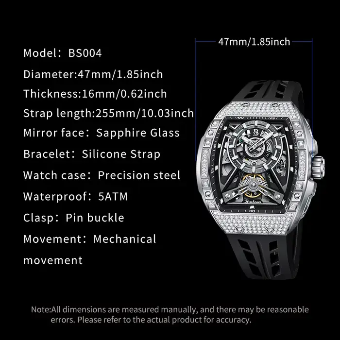 Montre à Remontage Mécanique pour Homme