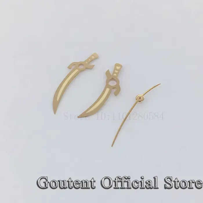 Goutent – aiguilles de montre dorées et argentées