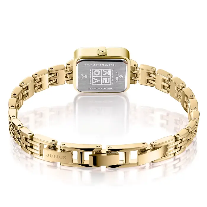Montre Julius en acier inoxydable bracelet résistant à l'eau pour femmes élégantes et casual style mode quartz occassions spéciales