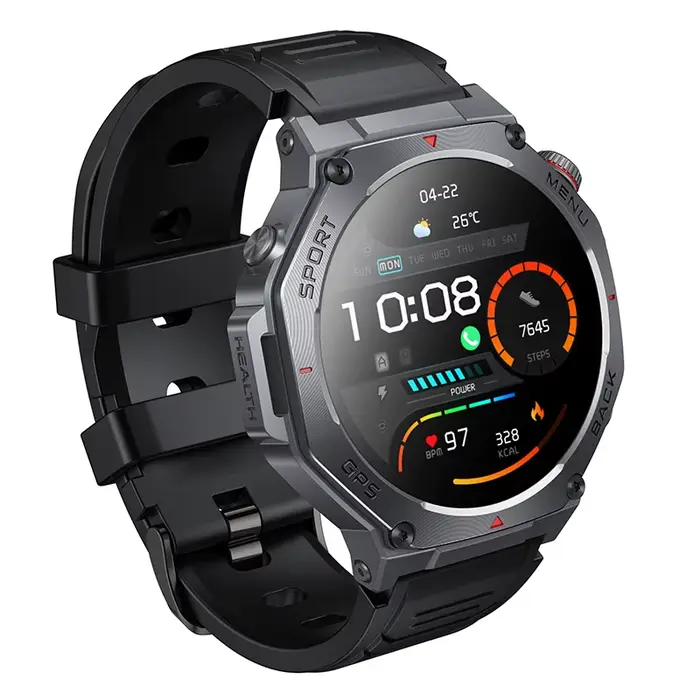 HOCO 1.43 pouces AMOLED GPS sport écran tactile montre Bluetooth 5.3 fréquence cardiaque sommeil sur