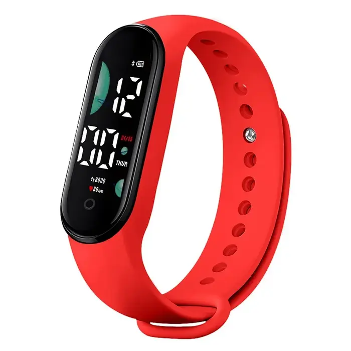 Montre de sport électronique LED montre-Bracelet numérique pour femmes mode décontracté Simple Silicone tactile étanche Bracelet horloge