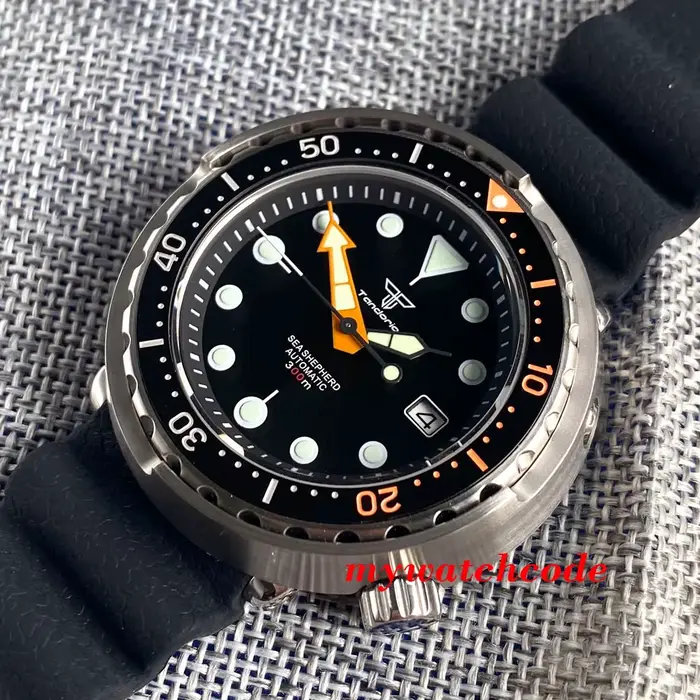 Montre mécanique pour homme Tandorio Tuna Dive en acier
