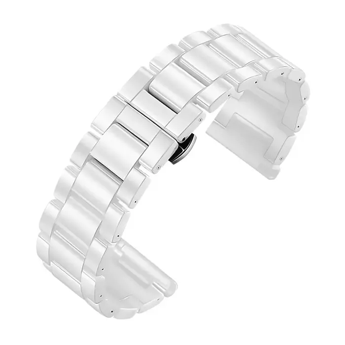 Bracelet de montre en céramique forme de baril pour homme et femme résistant à l'eau adaptable à différentes montres occasions spéciales