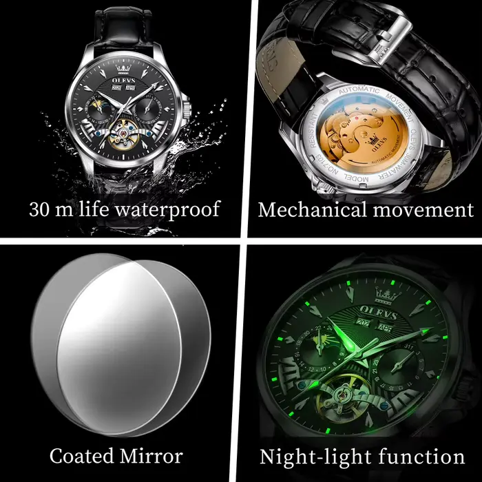 Montres mécaniques OLEVS 7103 pour homme
