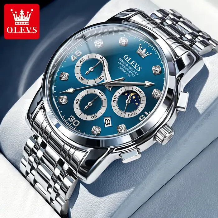 OLEVS 2889 Montre-bracelet de luxe originale pour homme