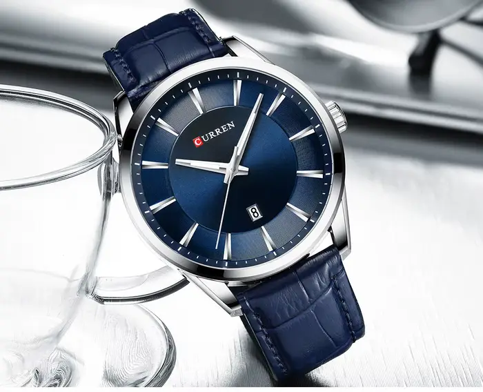 CURREN nouvelles montres à Quartz pour hommes bracelet en cuir