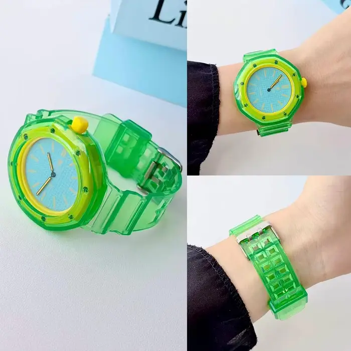 Bracelet transparent en Tpu + étui pour accessoires royal pop swatch