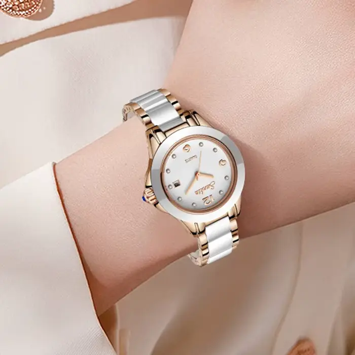 Mode Femmes Montre Rose Or Dames Bracelet Montres Fille Reloj Mujer 2023 Nouvelle
