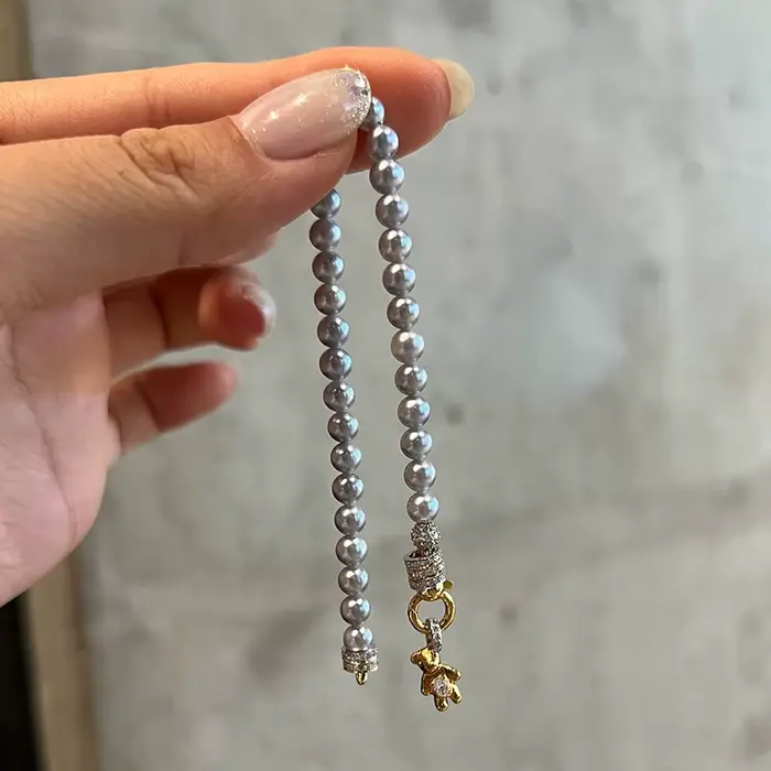 Bracelet créatif brillant en forme d'ours mignon