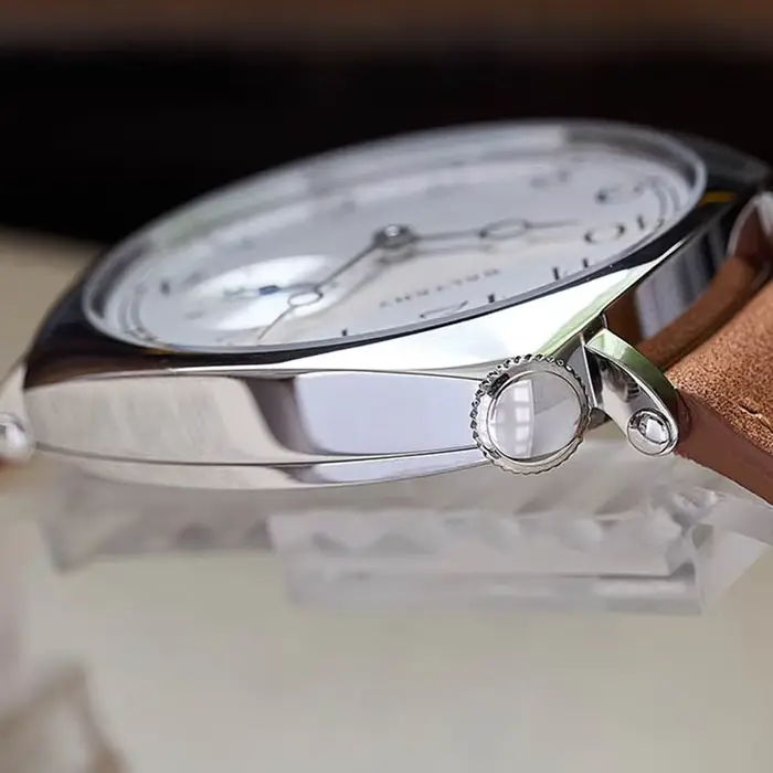 Baltany Quartz 1921 montres homme S4072 montres-bracelets à rappel abordables saphir cristal