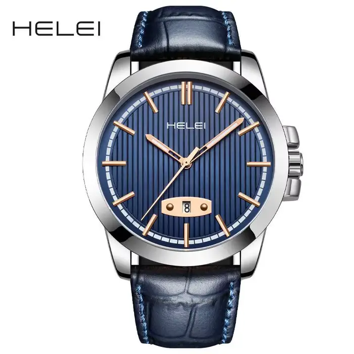 Montre décontractée à quartz pour homme HELEI* Herey authentique